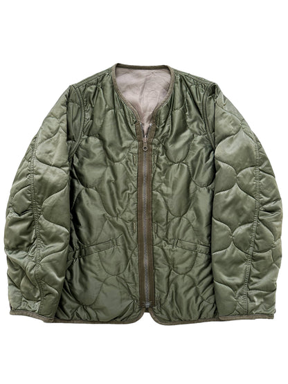 Iris Green Quilted Liner Reversible Jacket