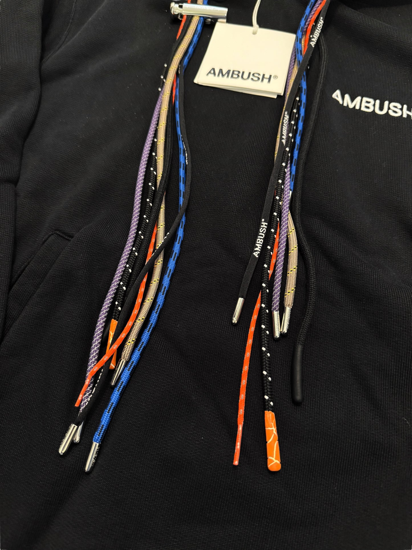 Multi cord Black Hoodie