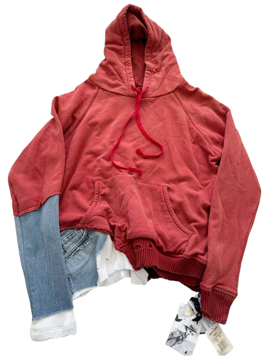 Red/Denim Fragment Split