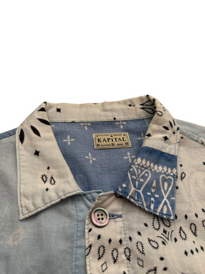 Ice Blue Kerchief Bandana Shirt