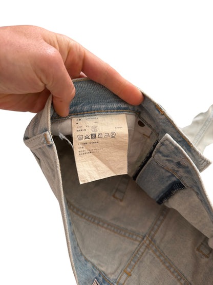 2024 Distressed Bleached Flare Skater Denim