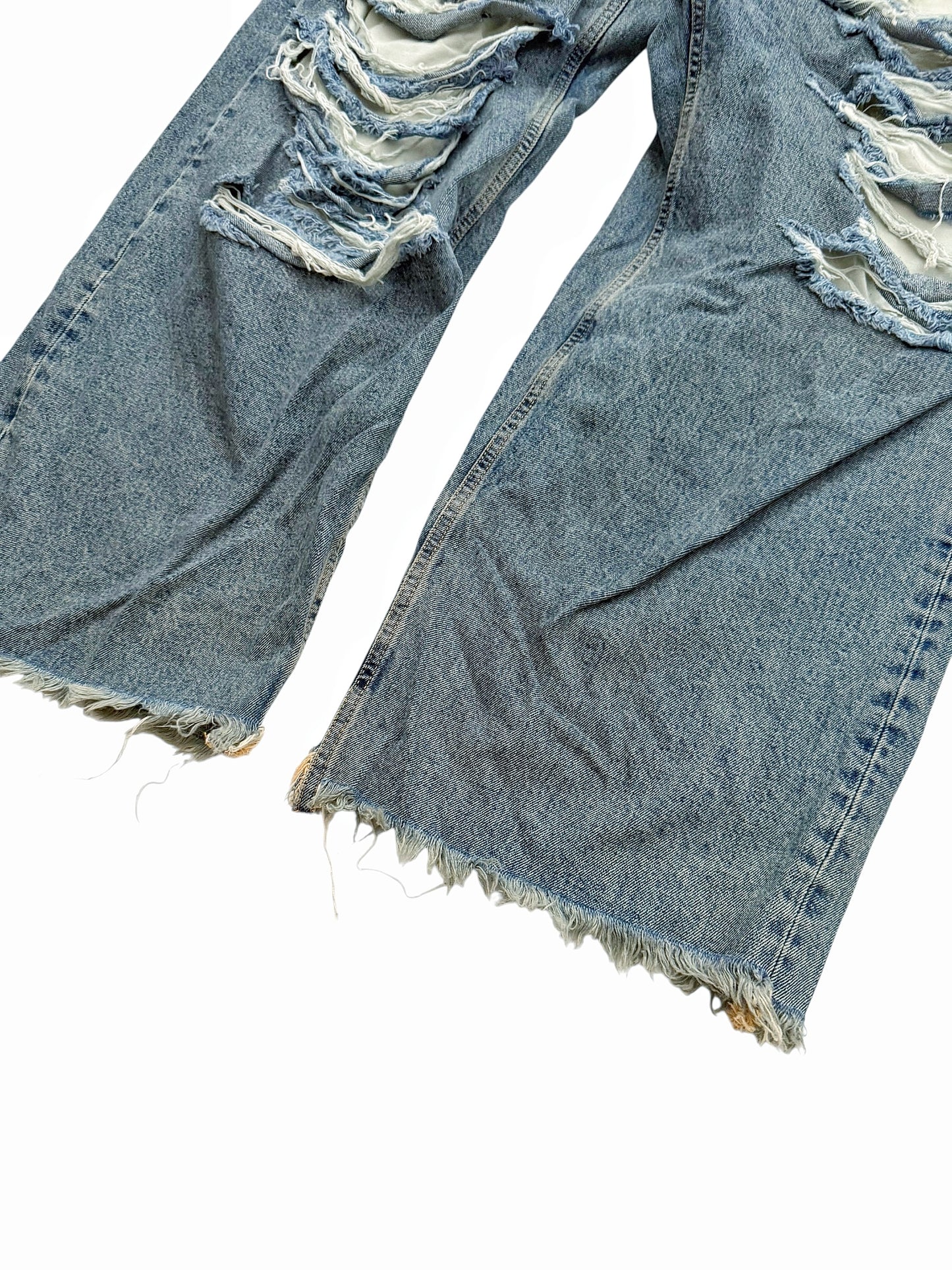 Distressed Big Daddy Baggy Denim Jeans