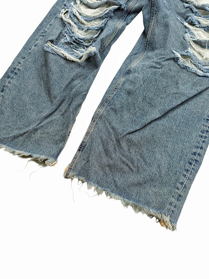 Distressed Big Daddy Baggy Denim Jeans