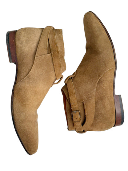 Hedi Tan Suede Low Jodhpurs