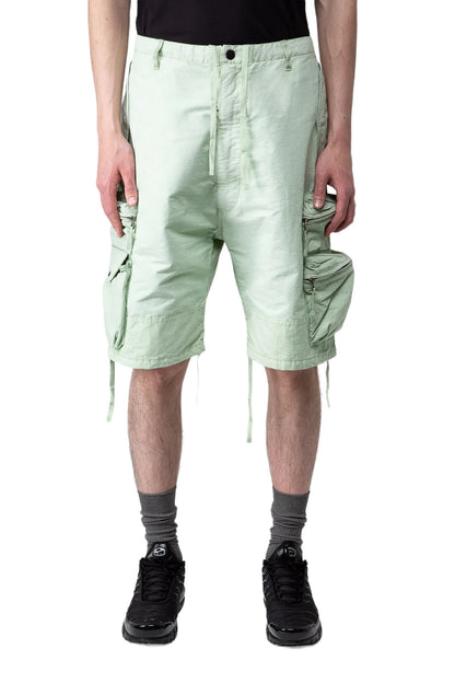 “Puf” Multipocket Mint Parachute Cargo Shorts