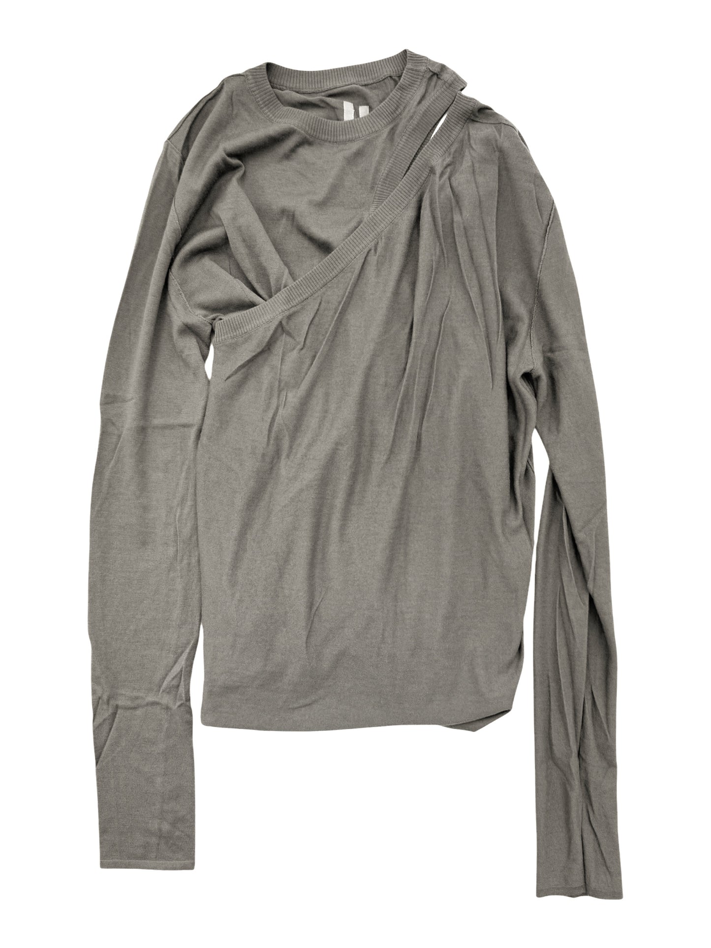 Virgin Wool Knit Banana Sweater