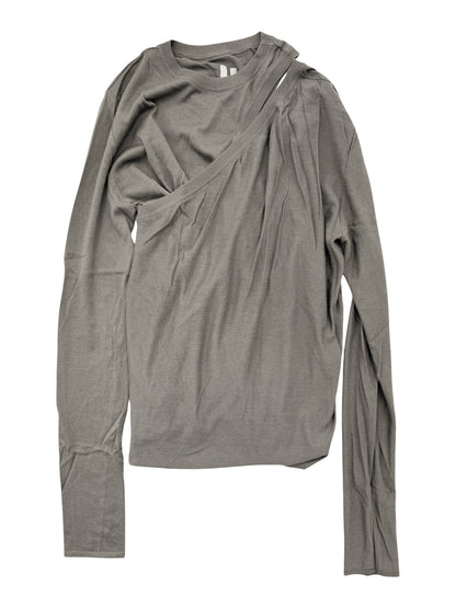 Virgin Wool Knit Banana Sweater