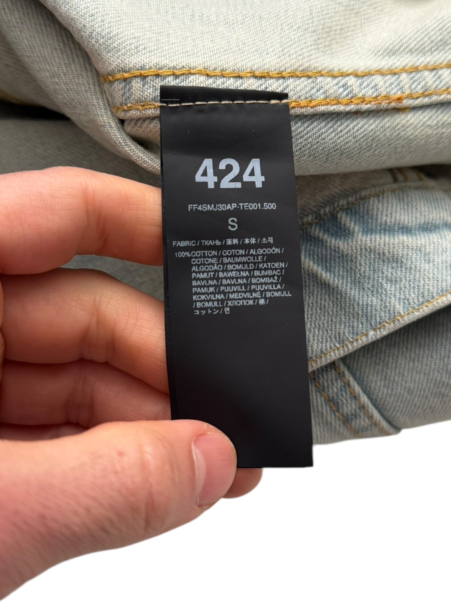 Denim Pleated Trucker Jacket