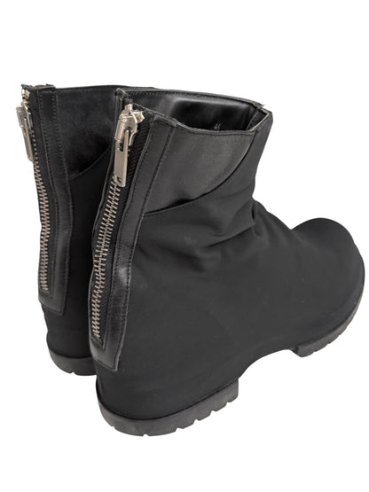 Black Marathon Draped Boot