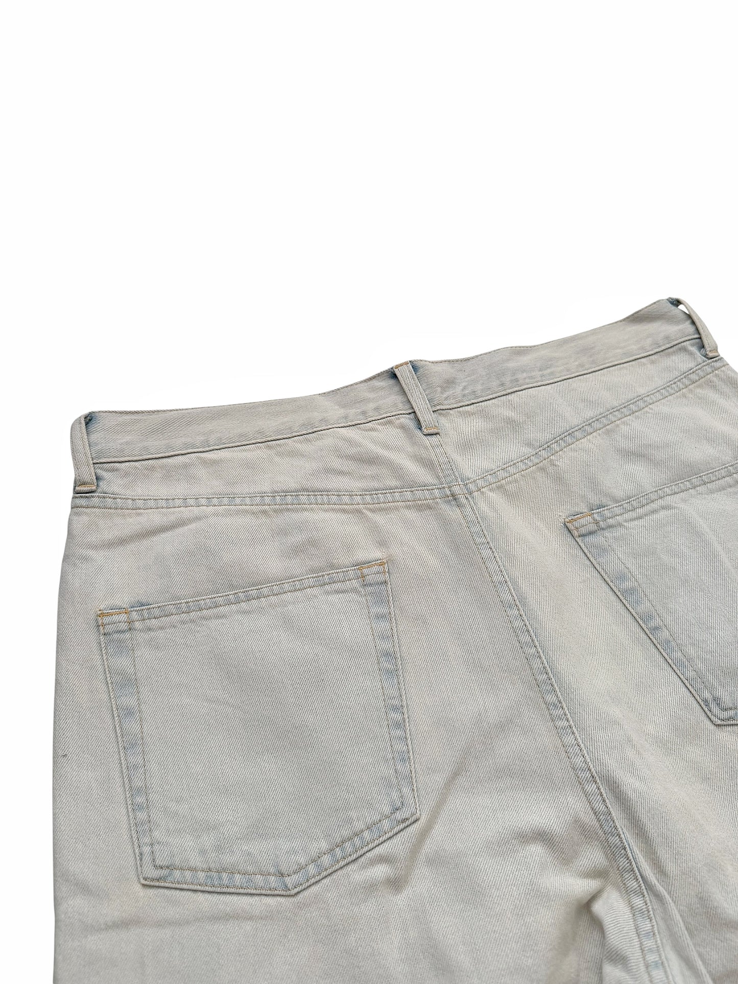 2024 Distressed Bleached Flare Skater Denim