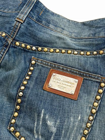 2000’s Runway Studded Thrashed Denims