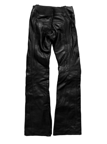 2024 Raw Waist Biker Moto Leather Pants