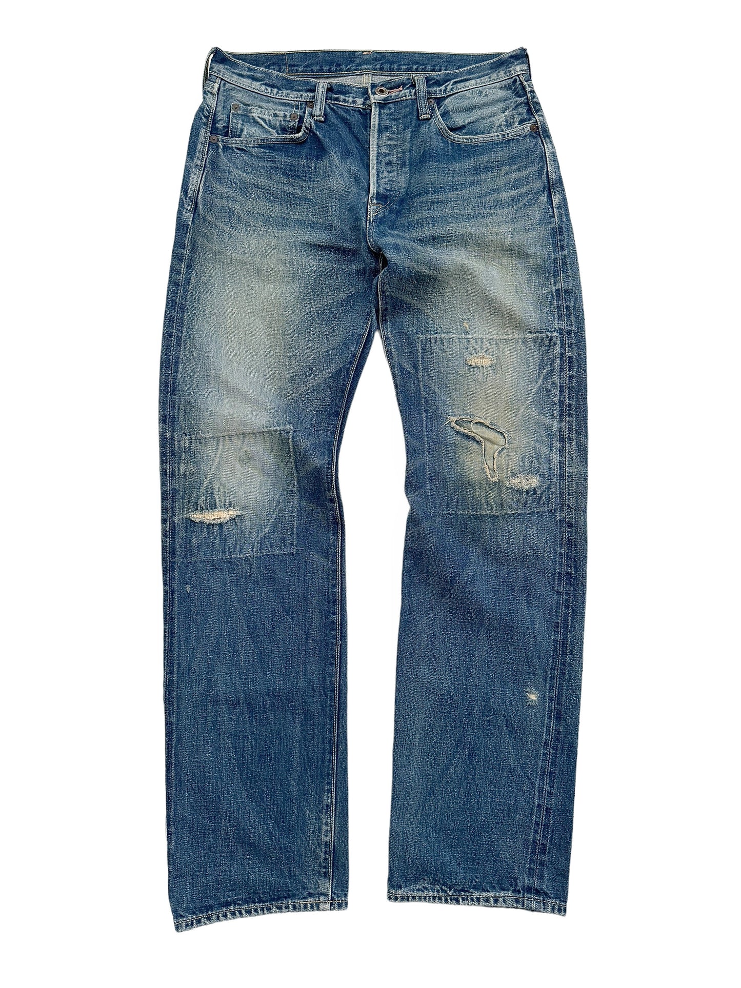 OG Kountry Stamp Boro Patch Distressed Denim