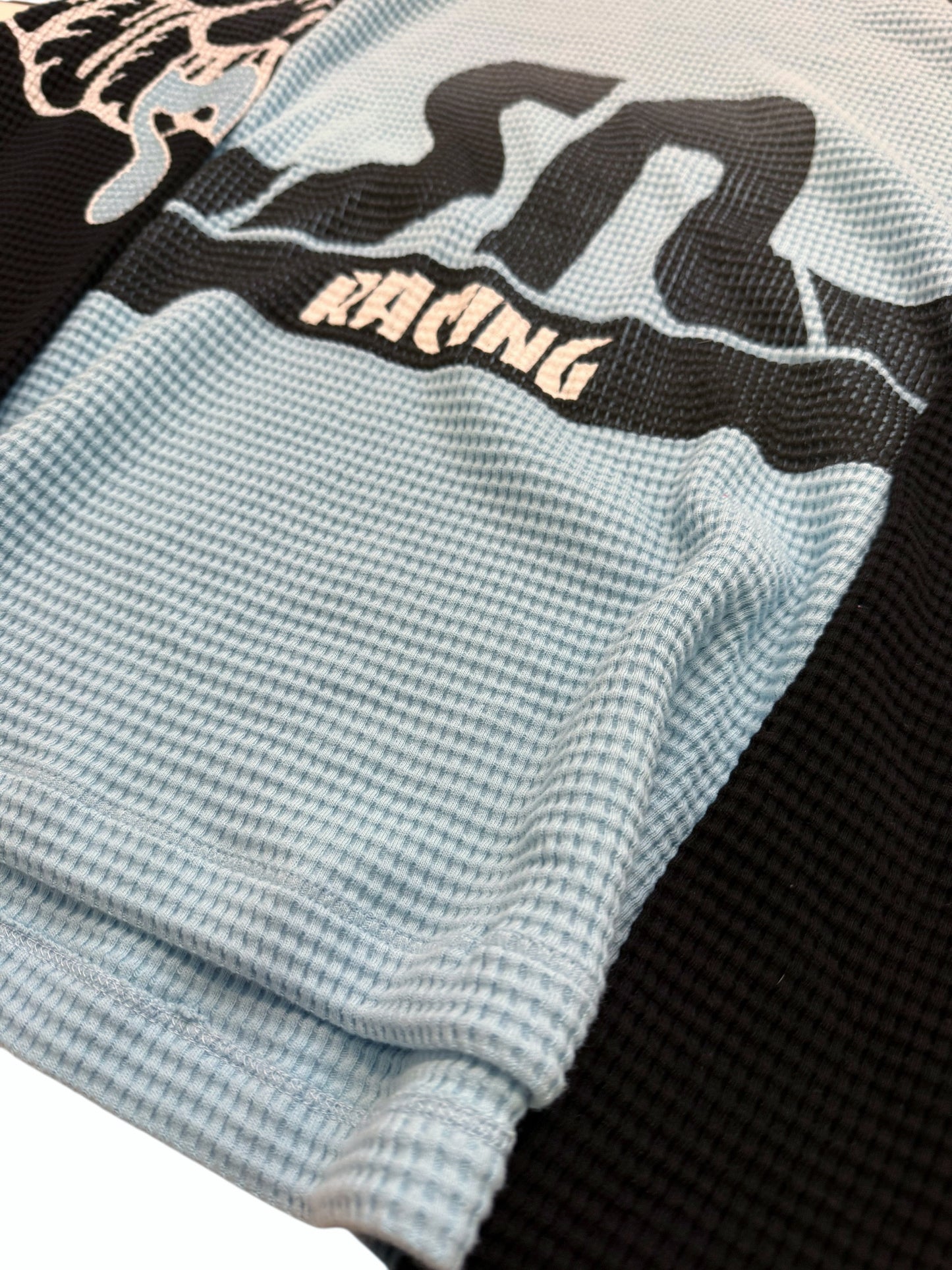 Faded Blue Flame Racer Thermal Longsleeve