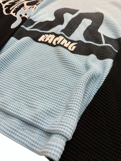 Faded Blue Flame Racer Thermal Longsleeve