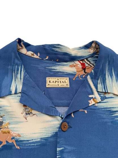 Rayon Blue Kamikaze Aloha Shirt