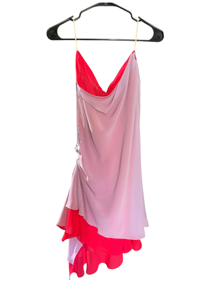 Mirka Silk Skirt Pink Red