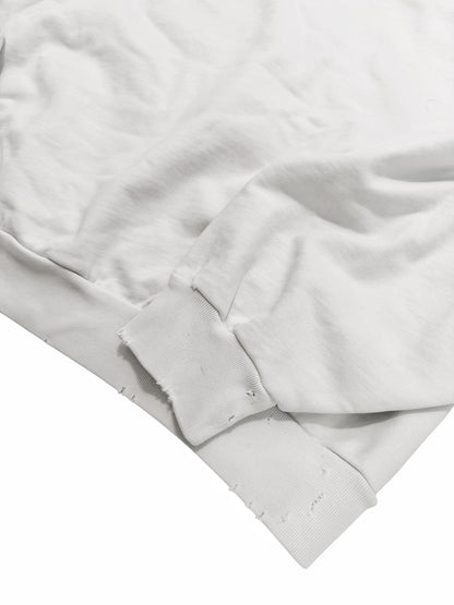 Pierced Metal Crewneck Sweatshirt
