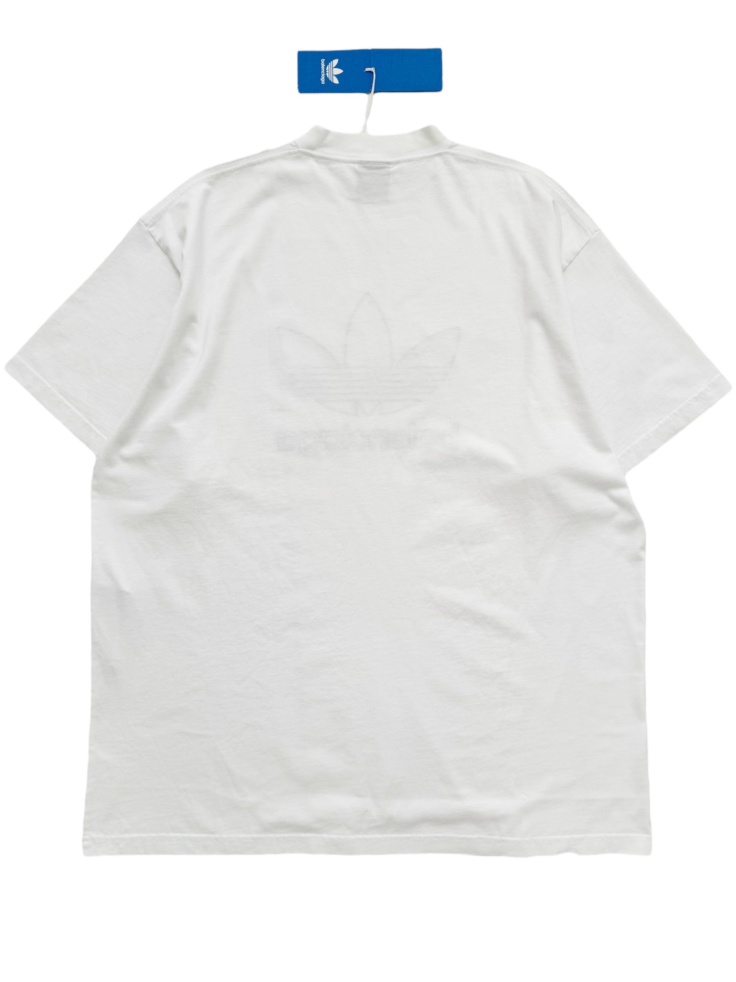 Adidas White Embroidered Oversized Logo Shirt