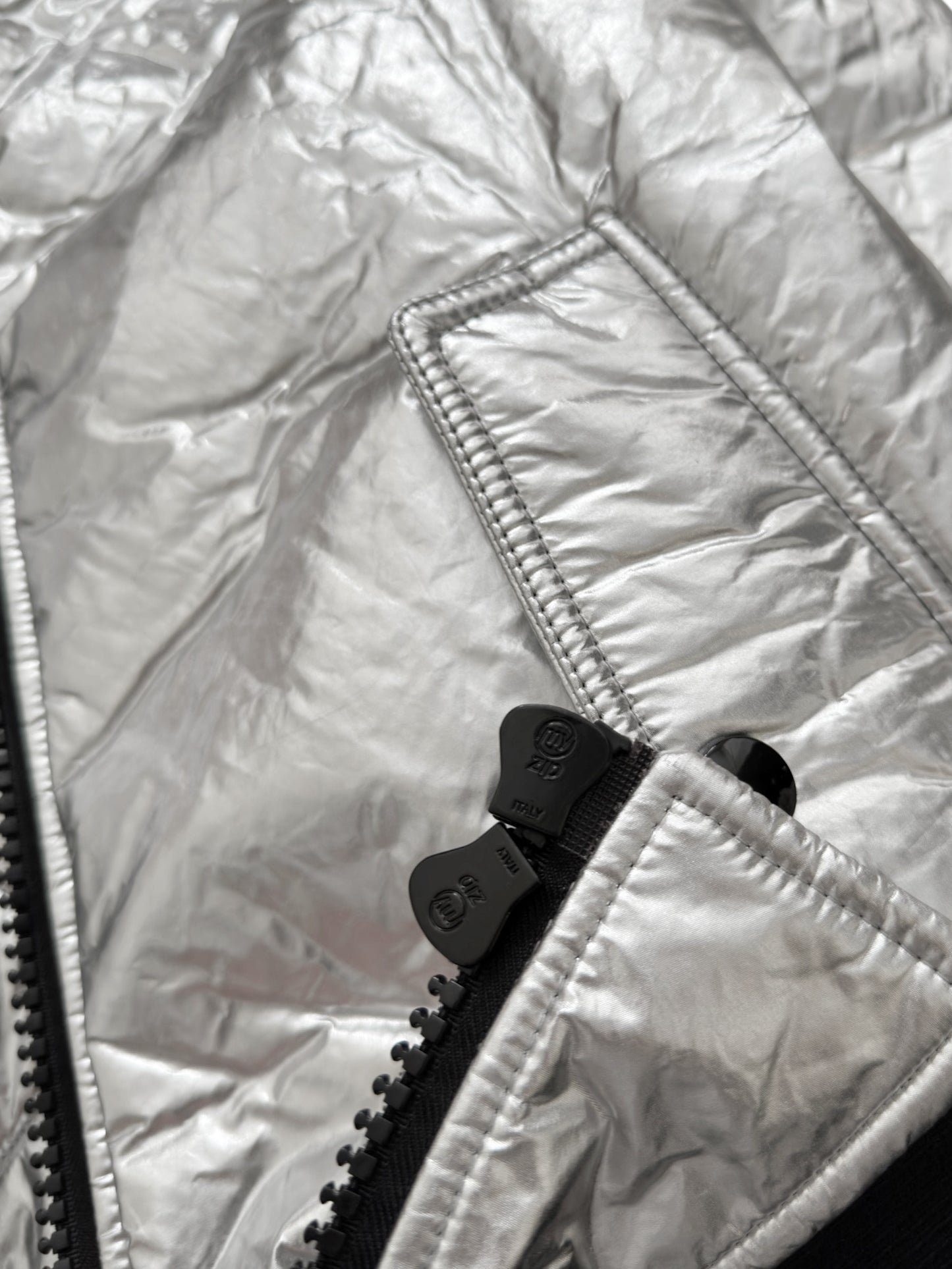 Metallic Backzip Bomber