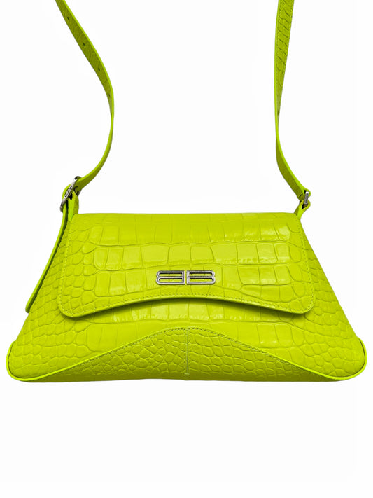 Croc Neon Green XX Medium Flap