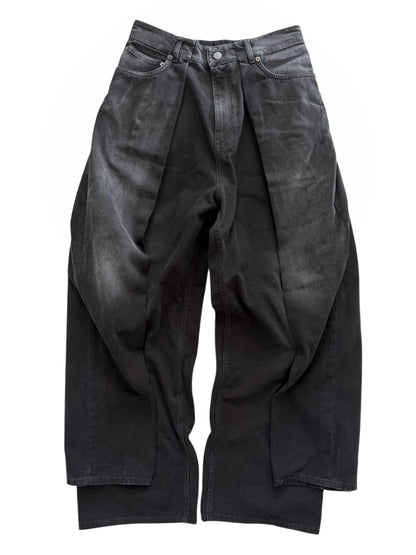 Left Hand Sun Fade Denim Double Leg
