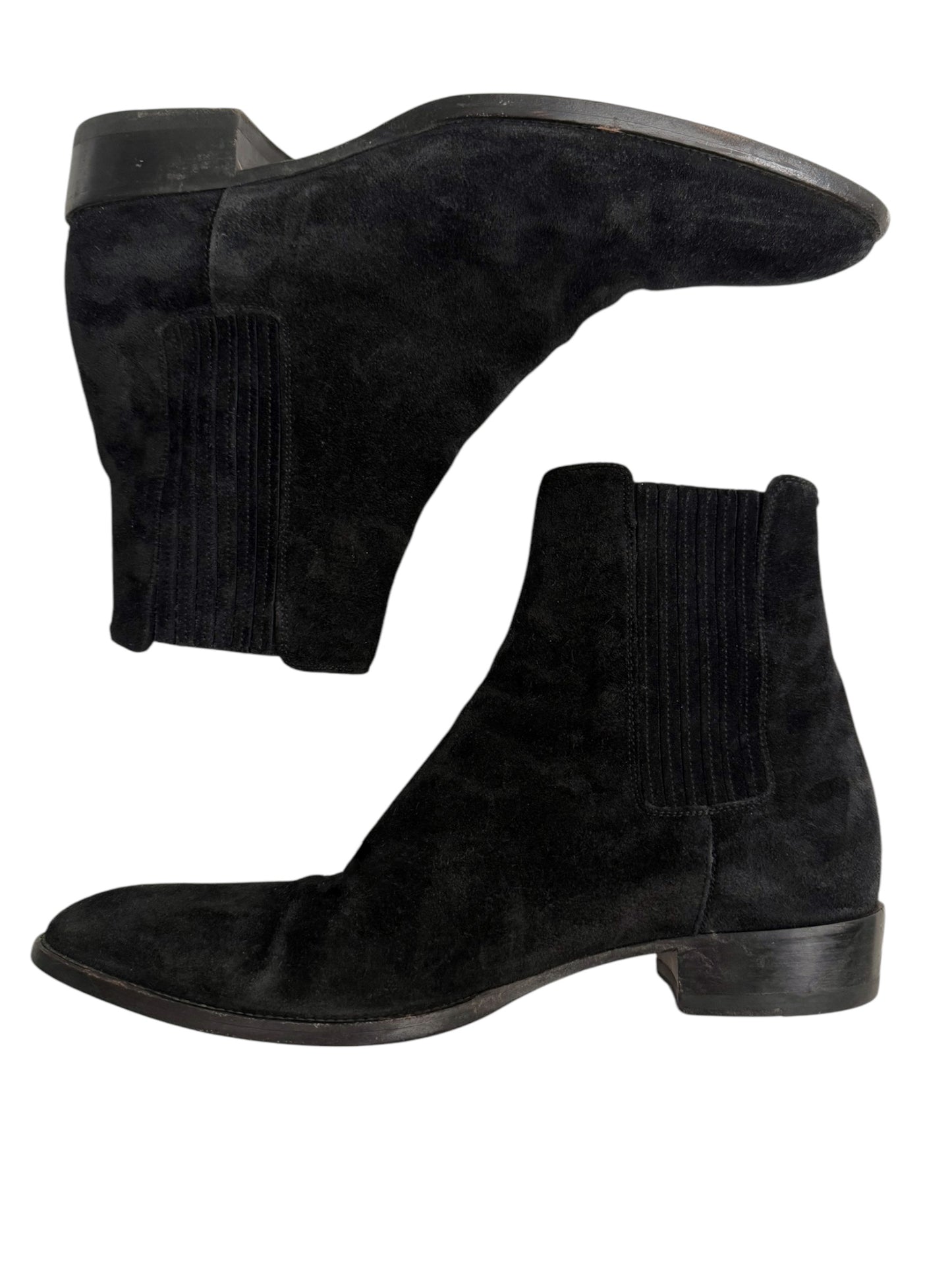 Suede Wyatt Chelsea Black Boot