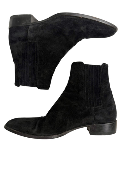 Suede Wyatt Chelsea Black Boot