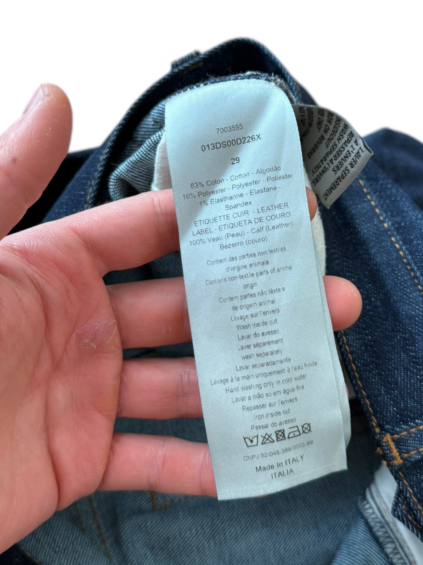 Trotter Monogram Cuff Denim