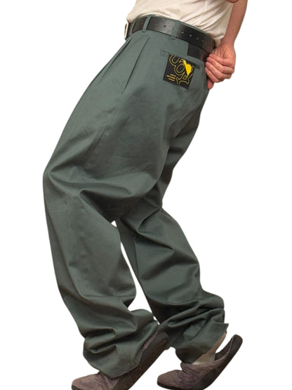 Baggy Green/Blue I <3 You Trouser