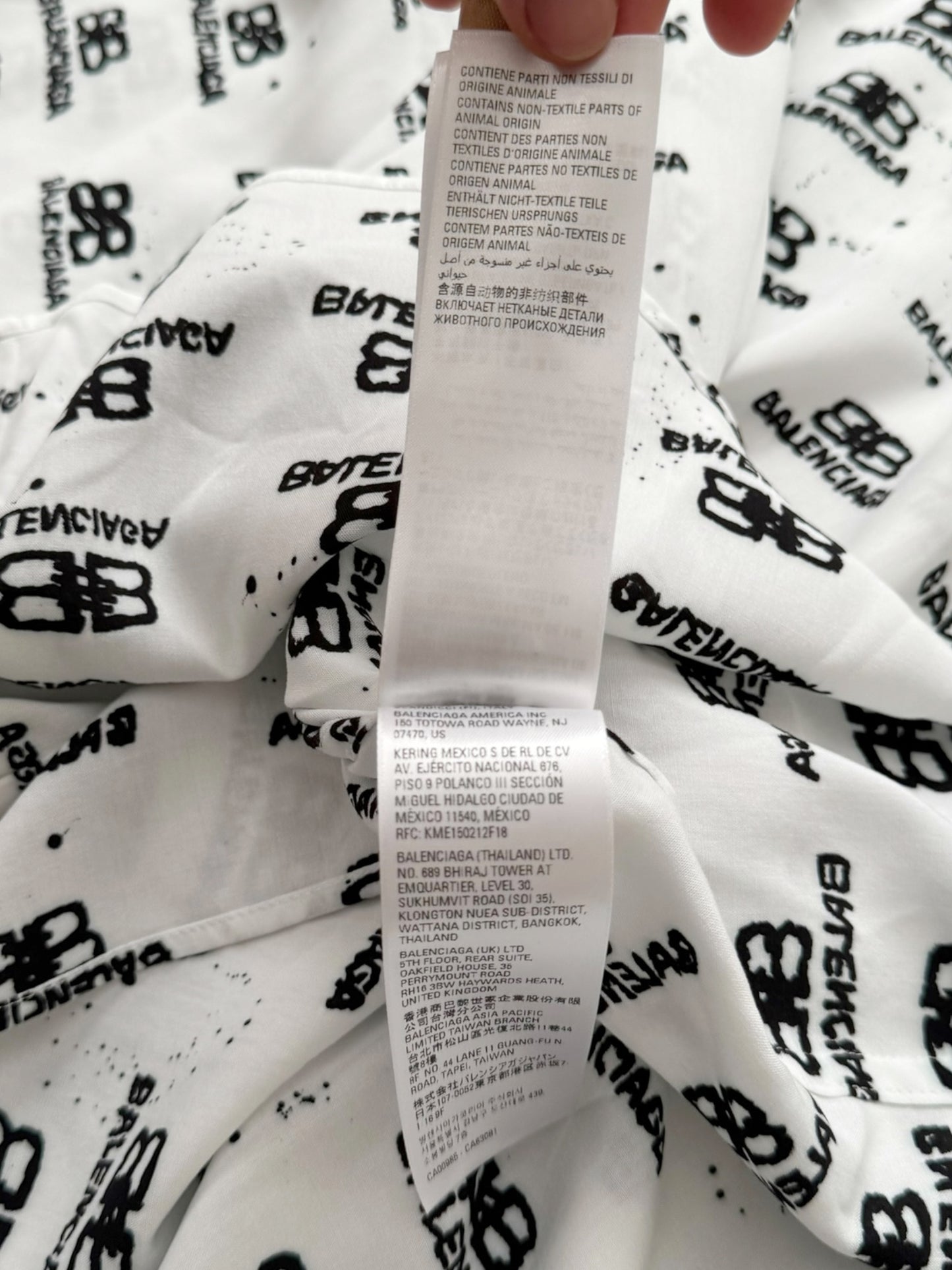 Viscose Allover Ink Blot Oversized Shirt