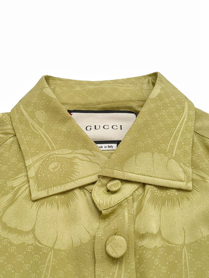 Poppies Silk Jacquard Shirt