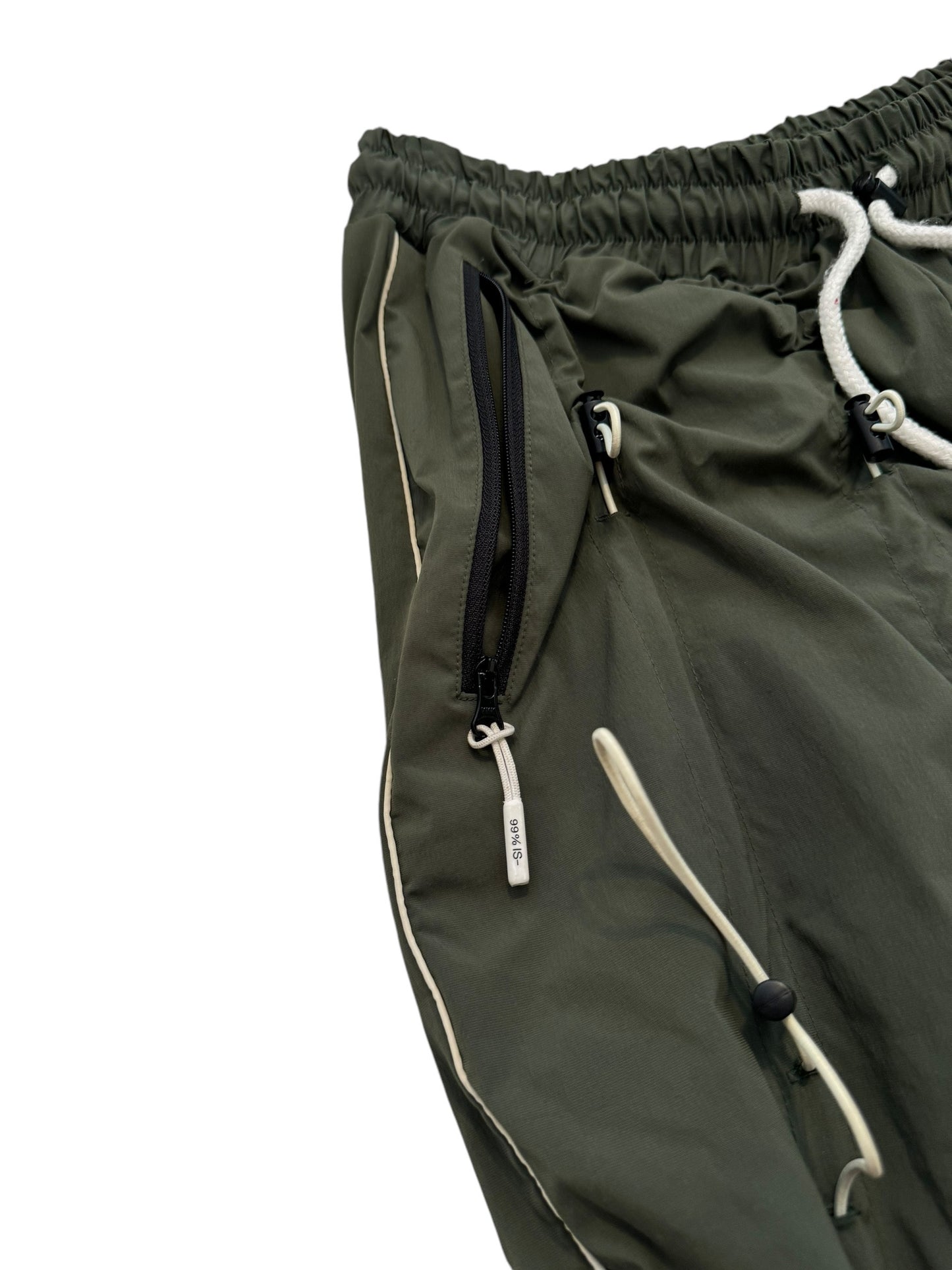 Green Gobchang Nylon Stacking Pants