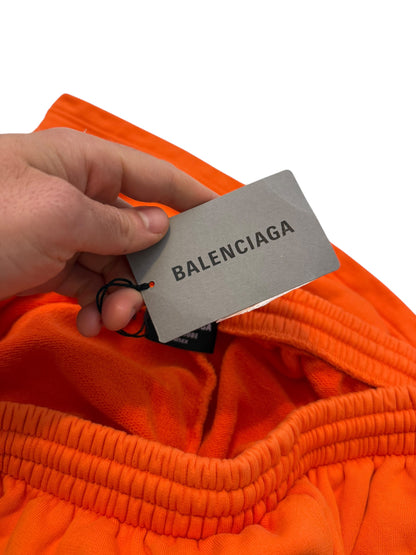Baggy Orange Logo Shorts
