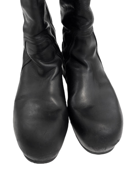 High Ballast Leather Boot (Black)