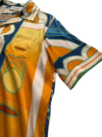 Silk Cuban Collar Cowboy Rodeo Shirt