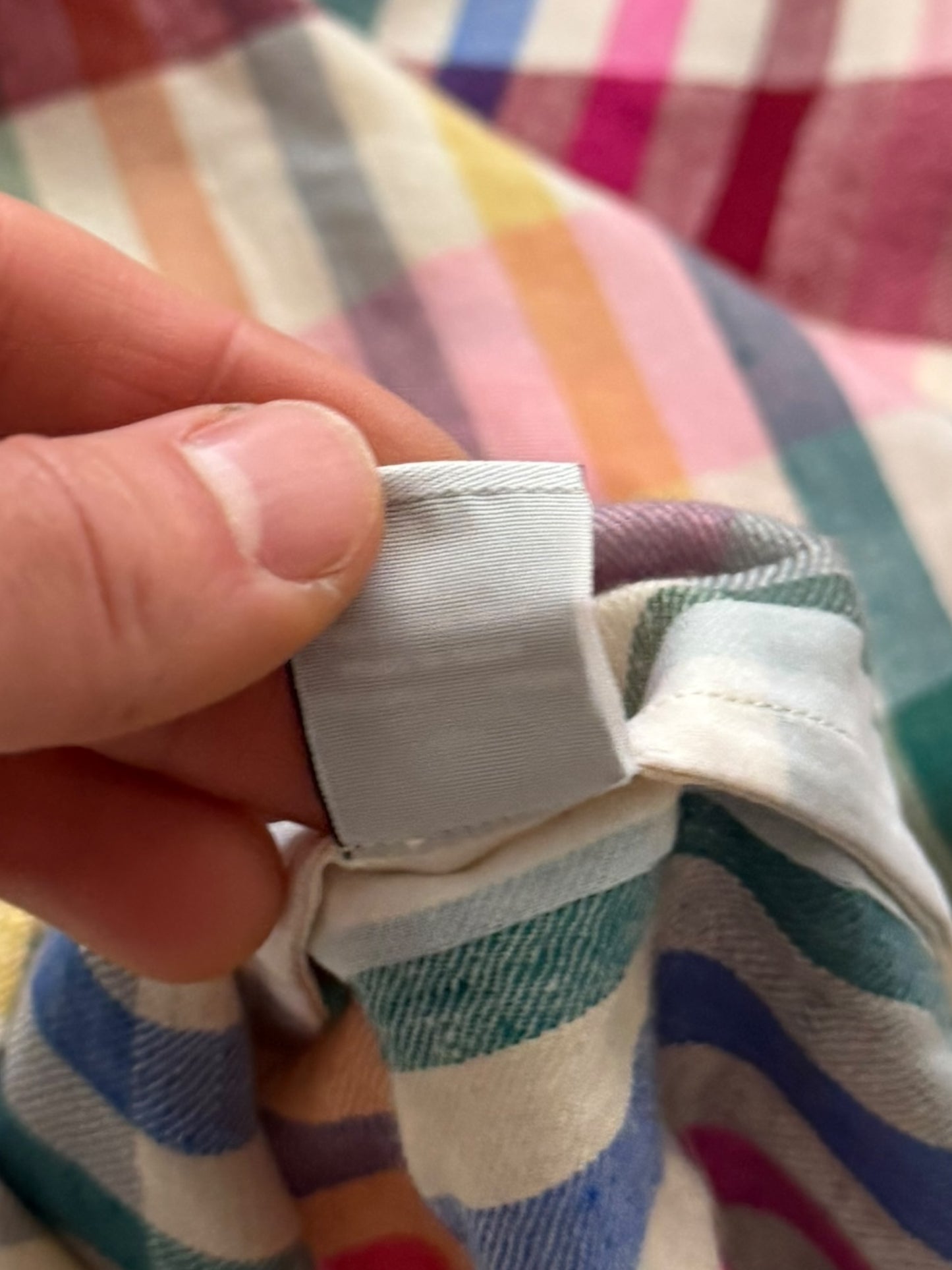 Pashmina Cashmere Madras Pattern Shirt