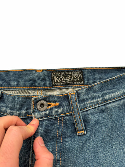 Katsuragi Boro Patchwork Kountry Baggy Denim