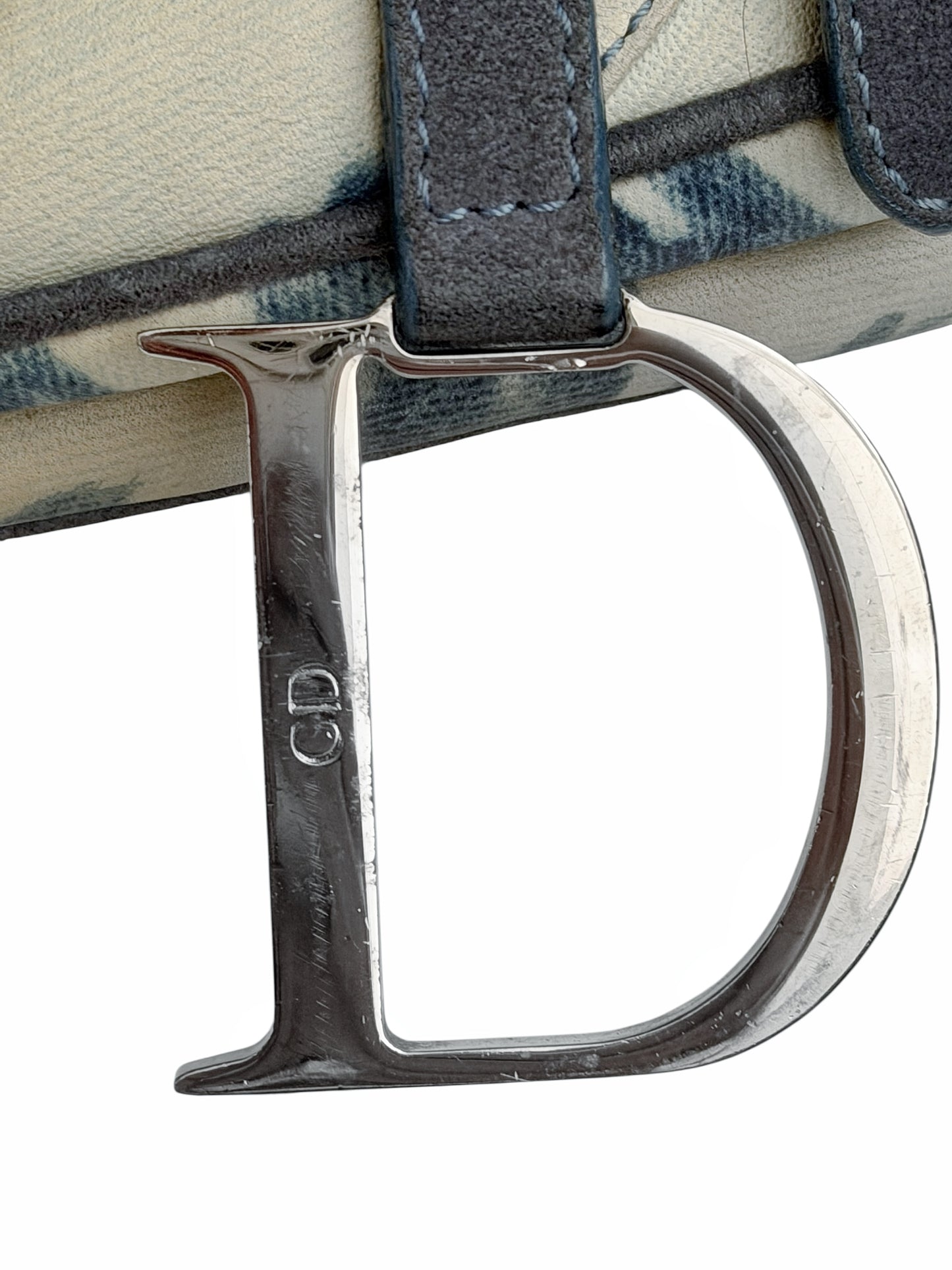 2000’s Galliano Tie Dye “Denim” Leather Saddle Bag