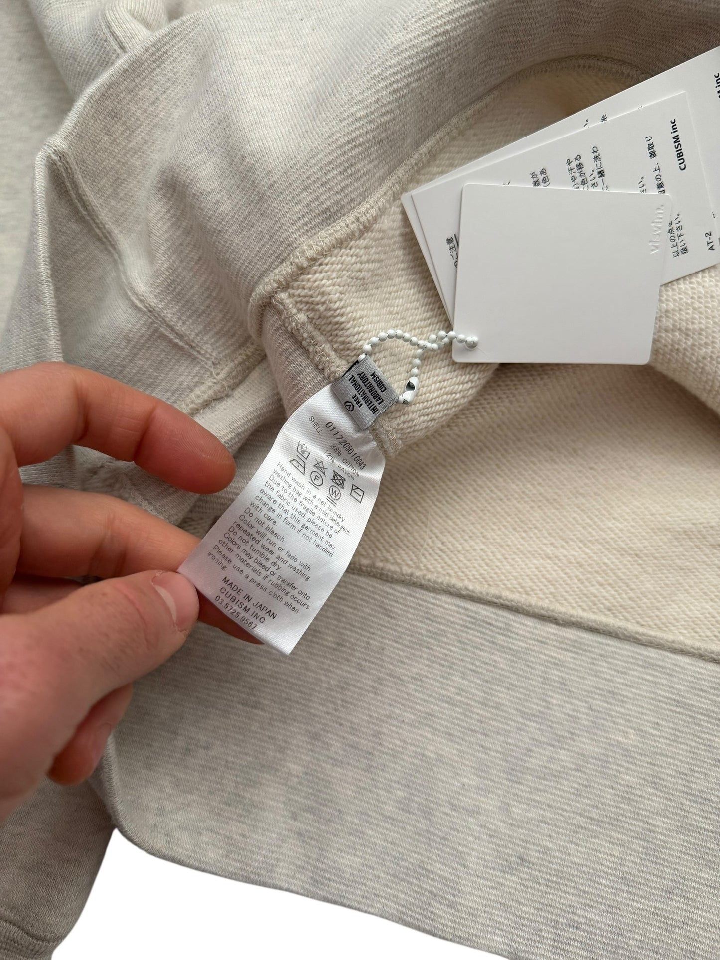 Gas Tank Crewneck Grey Oatmeal