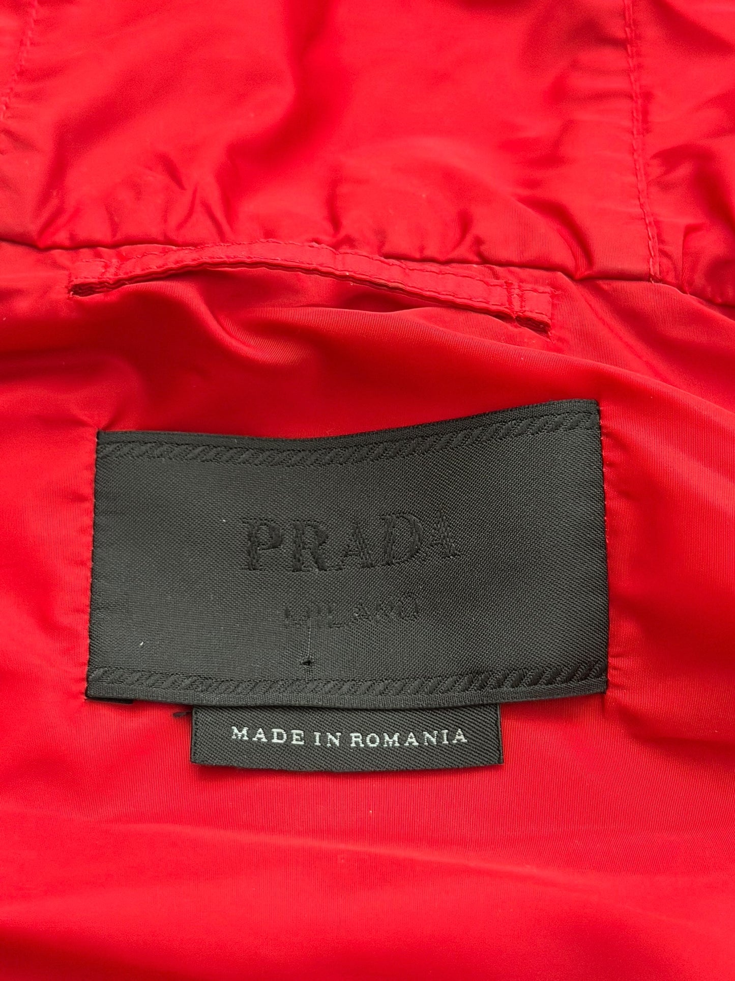 Red Re-Nylon Logo Windbreaker Zip Up