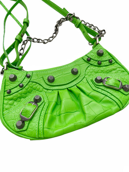 Croc Embossed Mini La Cagole Bag