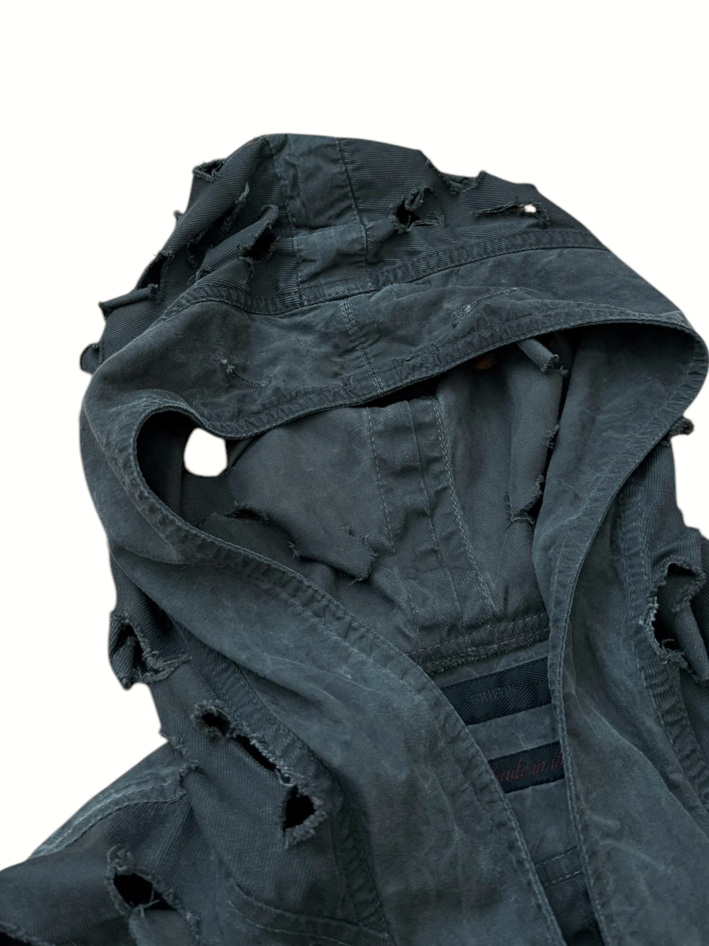 Blade Cut Layer Hooded Jacket