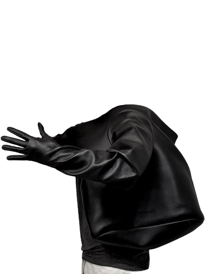 Black Glove Large Leather Bag
