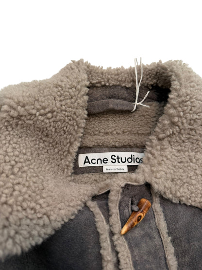 French Lamb Shearling Paneled Jacket