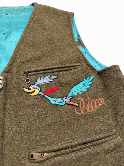 1960’s Korea War Souvenir Wool Vest (Hairy Canary)
