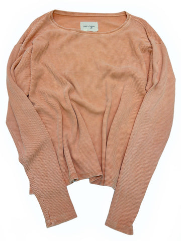 Pink Washed Coral Waffle Thermal