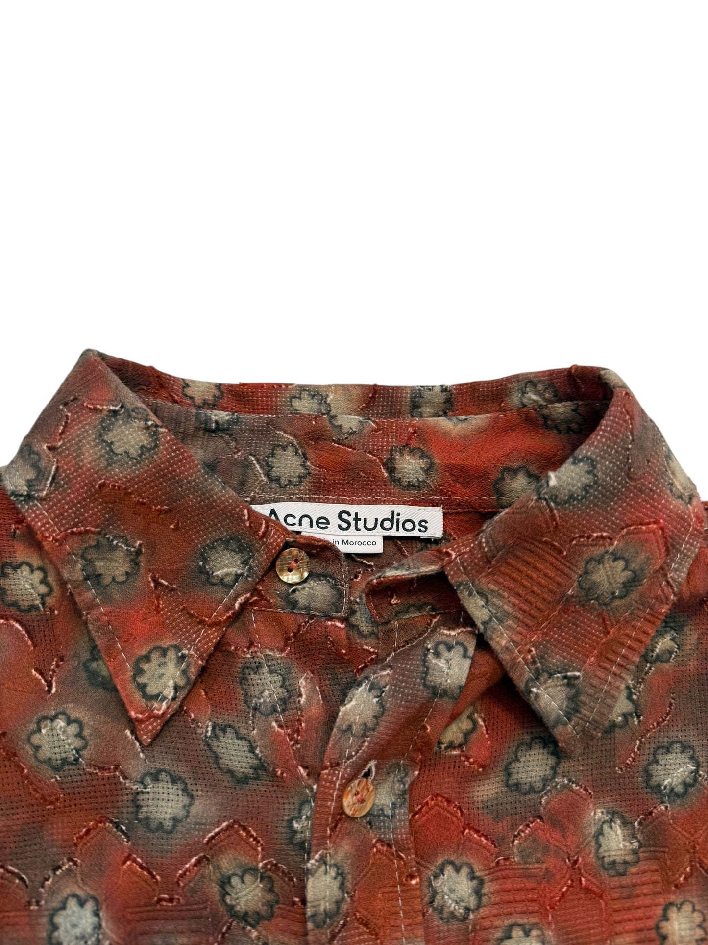 Printed Safari Button Up Shirt