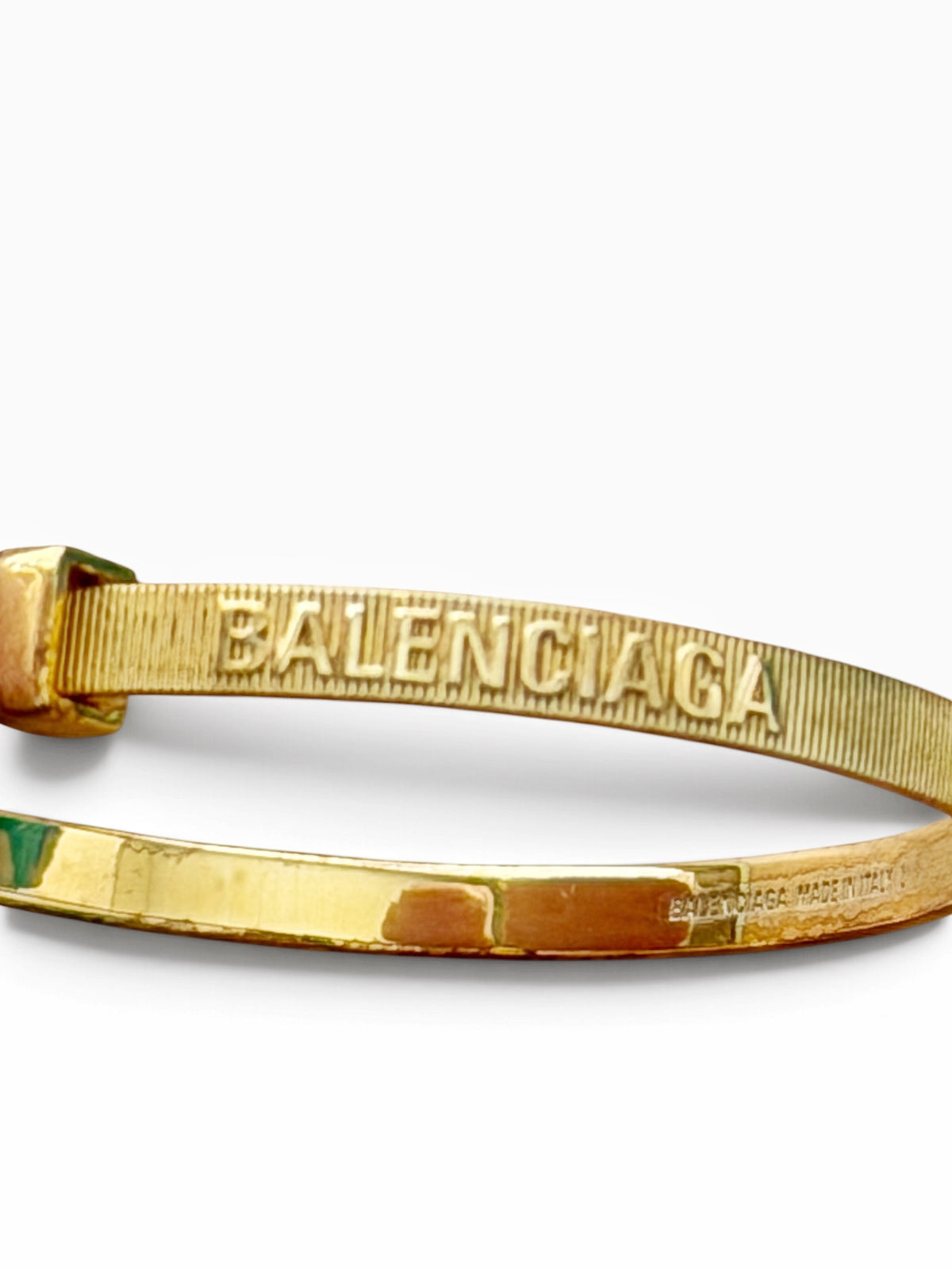 Sterling Silver (Gold Tone) Zip Tie Bracelet