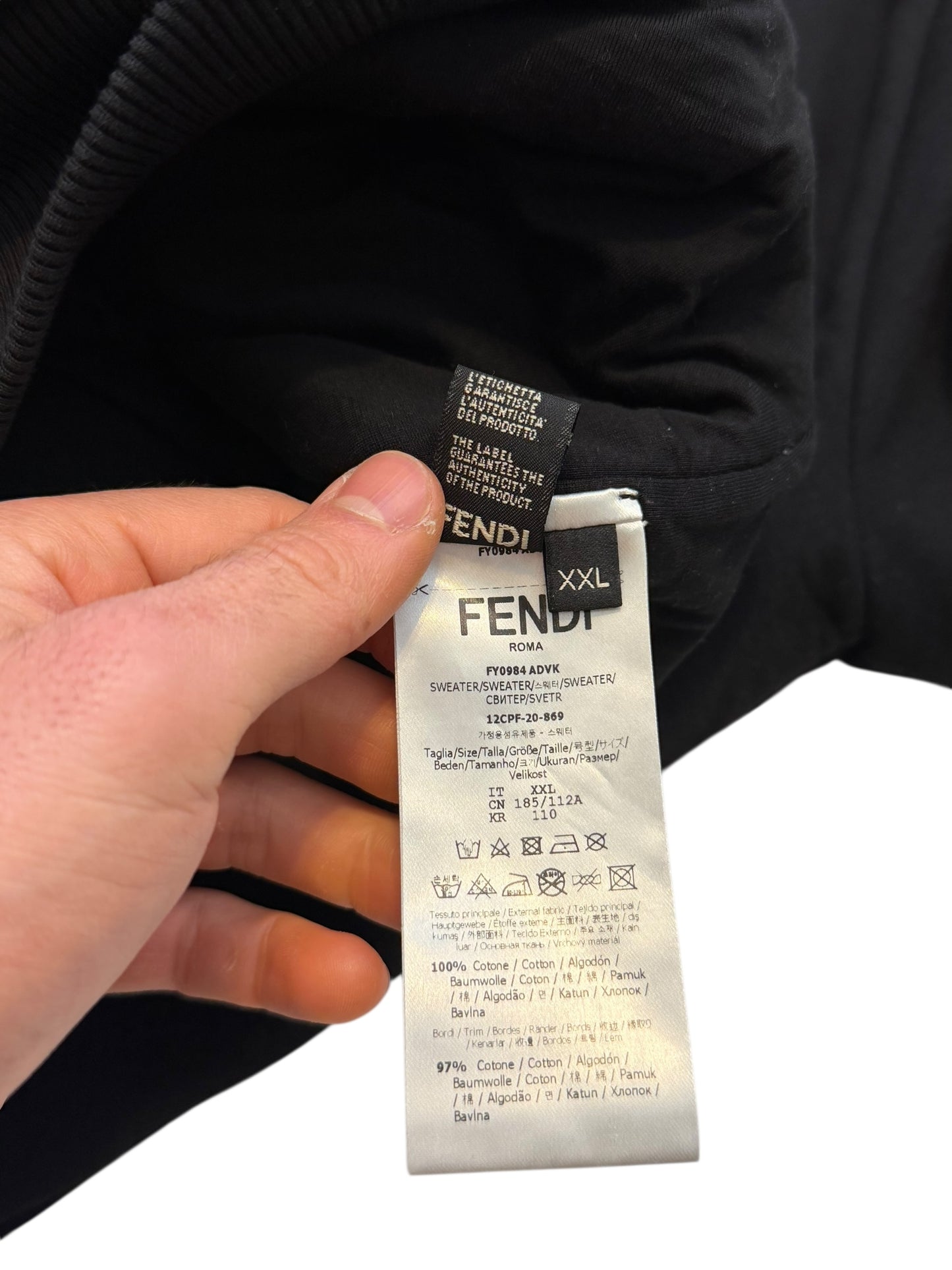 Chain Link Embroidery Zip Hoodie